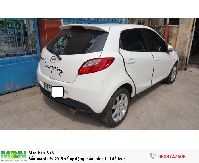 Bán mazda 2s 2015 số tự động màu trắng full đồ bstp