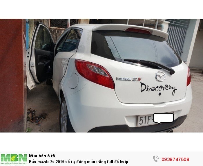 Bán mazda 2s 2015 số tự động màu trắng full đồ bstp