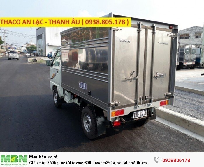 Giá xe tải 850kg, xe tải towner800, towner850a, xe tải nhỏ thaco trường hải, hỗ trợ trả góp 75% giá trị xe.