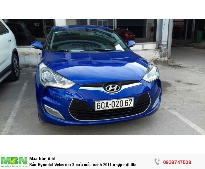 Bán Hyundai Velosrter 3 cửa màu xanh 2011 nhập nội địa