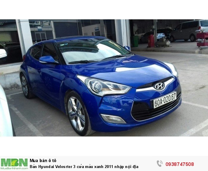 Bán Hyundai Velosrter 3 cửa màu xanh 2011 nhập nội địa