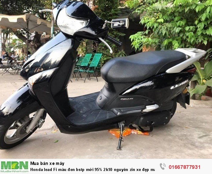 Honda lead Fi màu đen bstp mới 95% 2k10 nguyên zin xe đẹp máy êm
