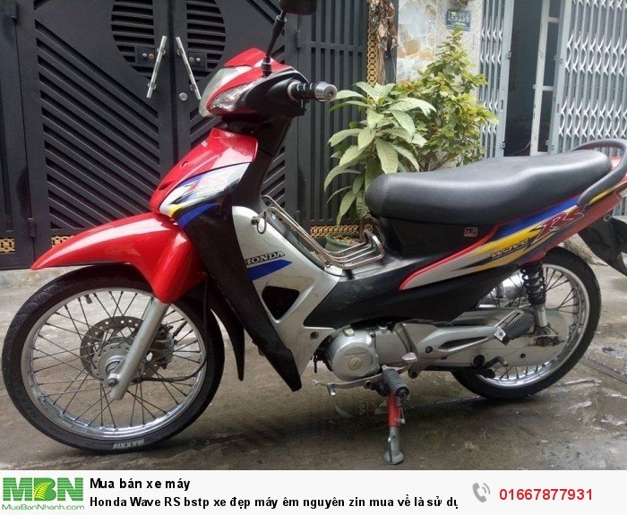 Honda Wave RS bstp xe đẹp máy êm nguyên zin mua về là sử dụng liền xe chạy lợi xăng 50km/lít
