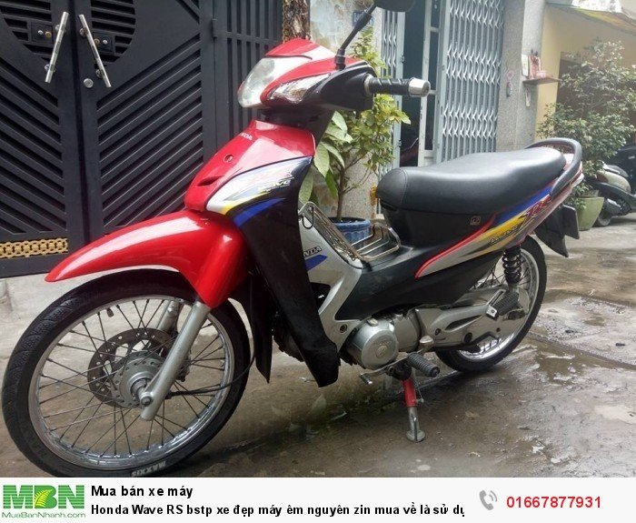 Honda Wave RS bstp xe đẹp máy êm nguyên zin mua về là sử dụng liền xe chạy lợi xăng 50km/lít