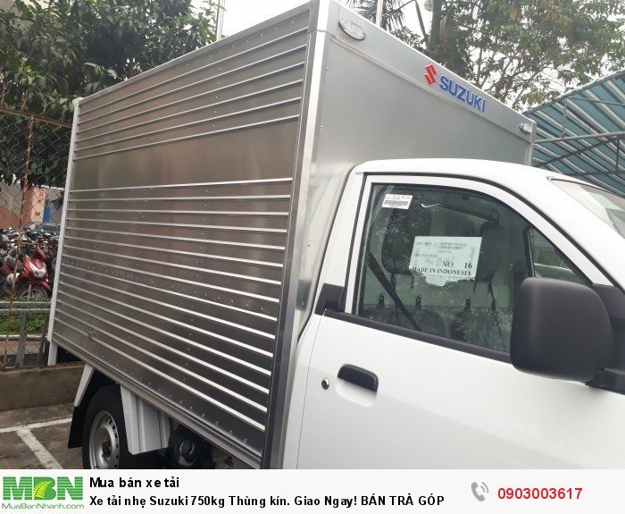 Xe tải nhẹ Suzuki 750kg Thùng kín. Giao Ngay! BÁN TRẢ GÓP