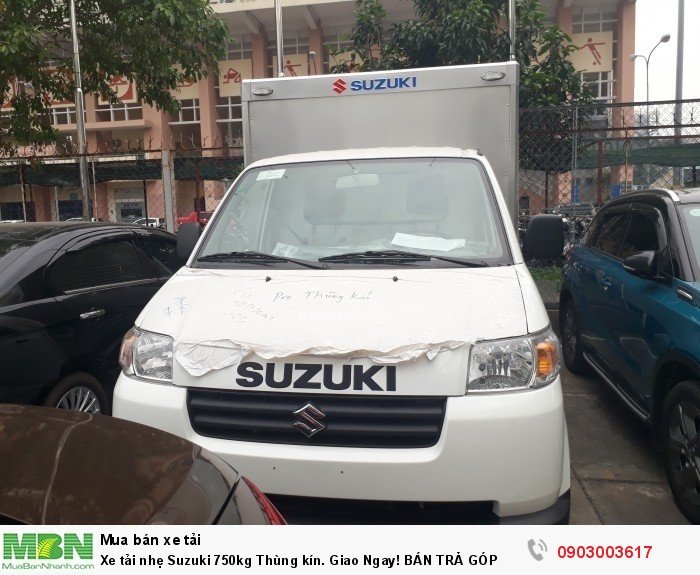Xe tải nhẹ Suzuki 750kg Thùng kín. Giao Ngay! BÁN TRẢ GÓP