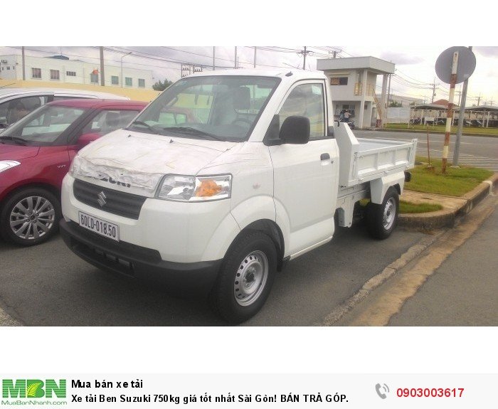 Xe tải Ben Suzuki 750kg giá tốt nhất Sài Gòn! BÁN TRẢ GÓP.