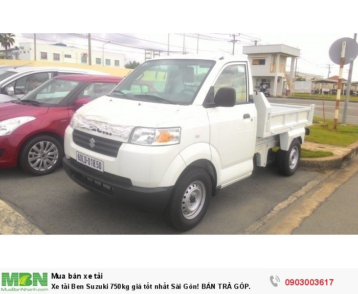 Xe tải Ben Suzuki 750kg giá tốt nhất Sài Gòn! BÁN TRẢ GÓP.