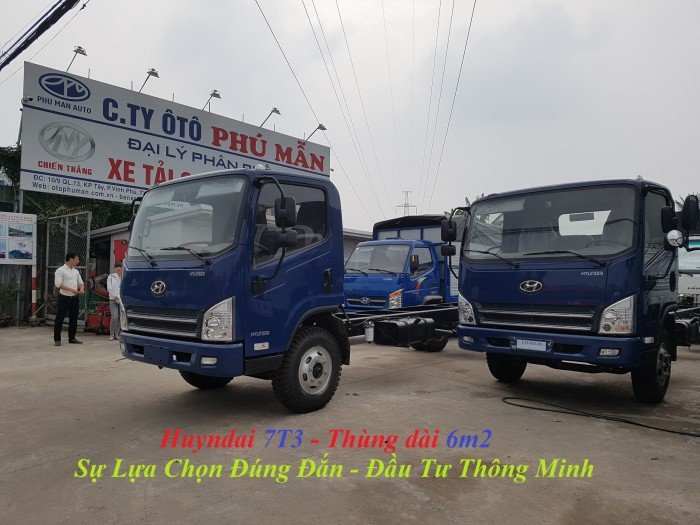 Bán Trả Góp Huyndai - 7,3 Tấn - Thùng dài 6,2 mét