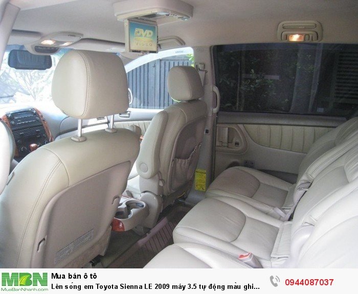 Lên sóng em Toyota Sienna LE 2009 máy 3.5 tự động màu ghi vàng