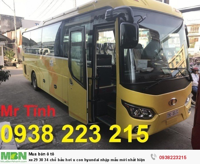 Xe 29 30 34 chỗ bầu hơi u con Hyundai nhập mẫu mới nhất hiện nay