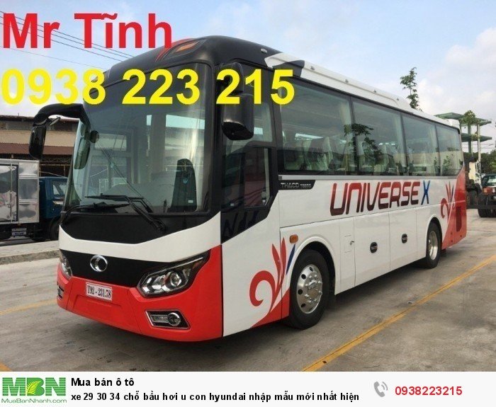 Xe 29 30 34 chỗ bầu hơi u con Hyundai nhập mẫu mới nhất hiện nay