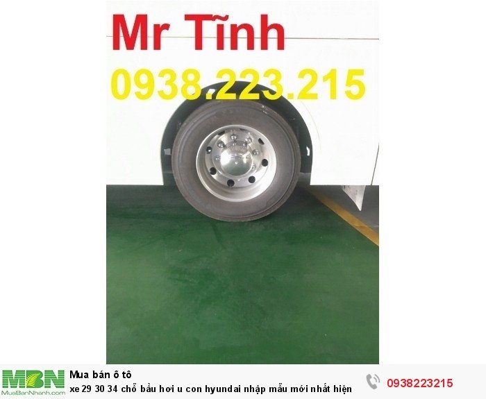 Xe 29 30 34 chỗ bầu hơi u con Hyundai nhập mẫu mới nhất hiện nay