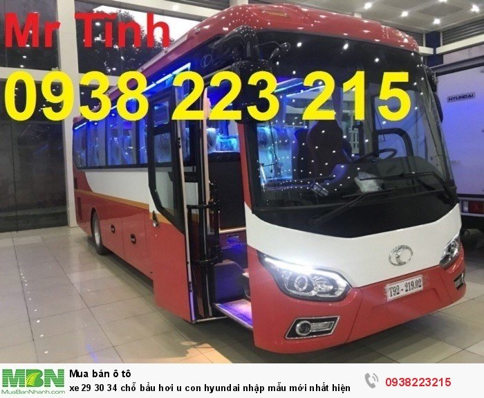 Xe 29 30 34 chỗ bầu hơi u con Hyundai nhập mẫu mới nhất hiện nay