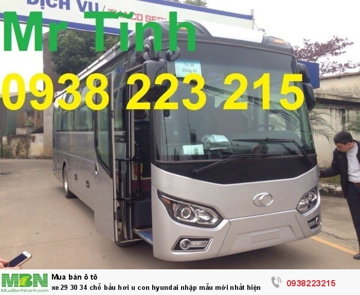 Xe 29 30 34 chỗ bầu hơi u con Hyundai nhập mẫu mới nhất hiện nay