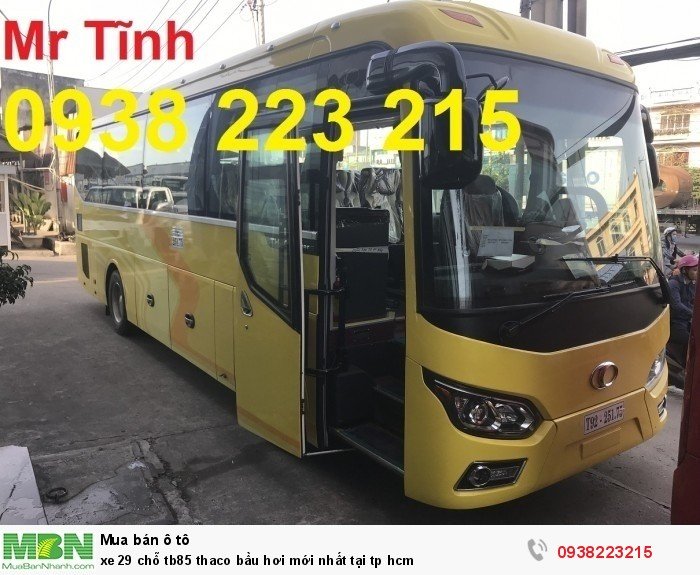 Xe 29 chỗ tb85 Thaco bầu hơi mới nhất tại tp HCM