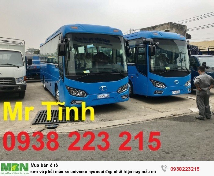 Sơn và phối màu xe Universe Hyundai đẹp nhất hiện nay mẫu mới tại Việt Nam