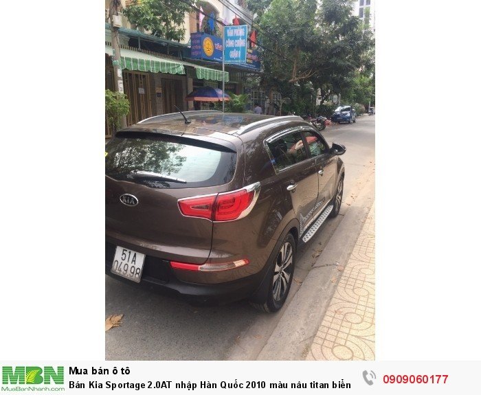 Bán Kia Sportage 2.0AT nhập Hàn Quốc 2010 màu nâu titan biển Sài Gòn