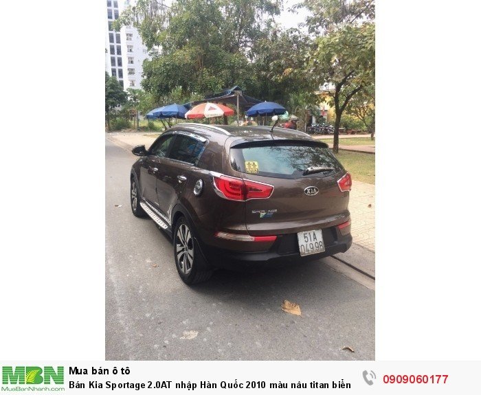 Bán Kia Sportage 2.0AT nhập Hàn Quốc 2010 màu nâu titan biển Sài Gòn