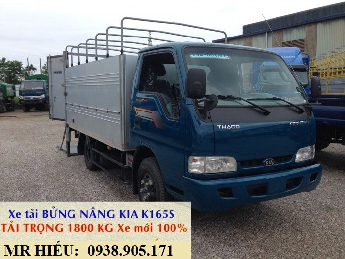 Xe tải bửng nâng - xe tải kia k165s bửng nâng tải 1800 KG xe mới đời 2017