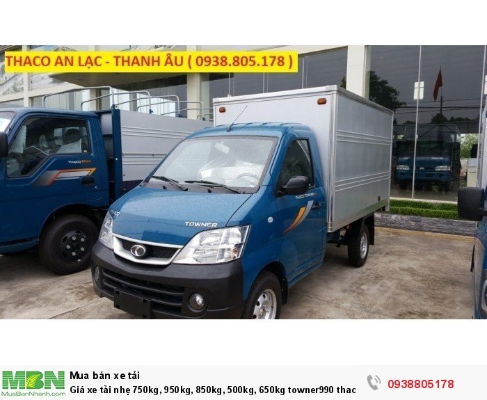 Giá xe tải nhẹ 750kg, 950kg, 850kg, 500kg, 650kg towner990 thaco Trường Hải