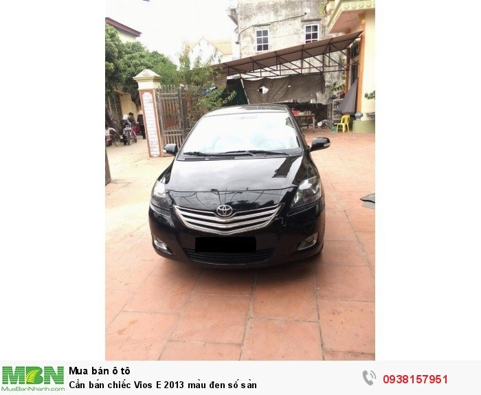 Cần bán chiếc Vios E 2013 màu đen số sàn