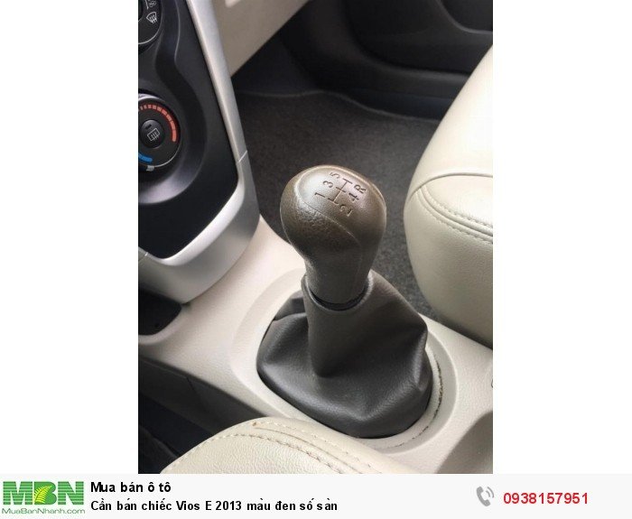 Cần bán chiếc Vios E 2013 màu đen số sàn