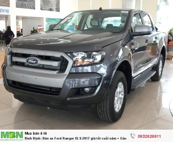 Bình Định: Bán xe Ford Ranger XLS 2017 giá tốt cuối năm + Giao xe trong tuần