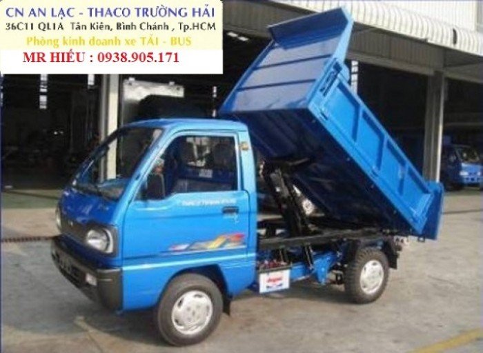 Xe ben 5 tạ, xe ben 7 tạ, xe ben 7 tạ rưỡi mới 2017 chuẩn EURO4 TOWNER800 có trả góp lãi ưu đãi