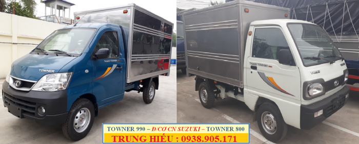 Tặng 100% phí trước bạ xe Towner990/ Giá xe tải nhỏ máy xăng 990kg/ Xe tải nhẹ 1 tấn giá tốt