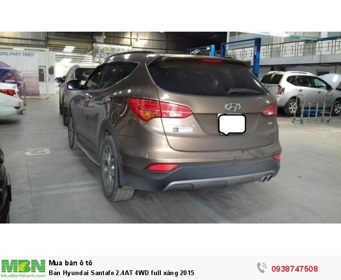 Bán Hyundai Santafe 2.4AT 4WD full xăng 2015