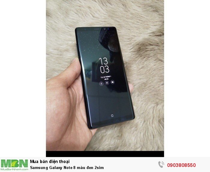 Samsung Galaxy Note 8 màu đen 2sim0