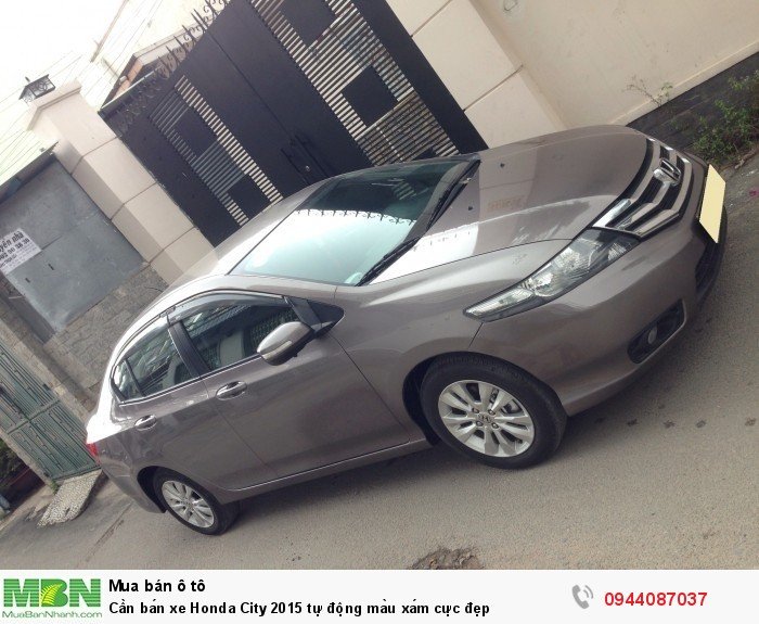 Cần bán xe Honda City 2015 tự động màu xám cực đẹp