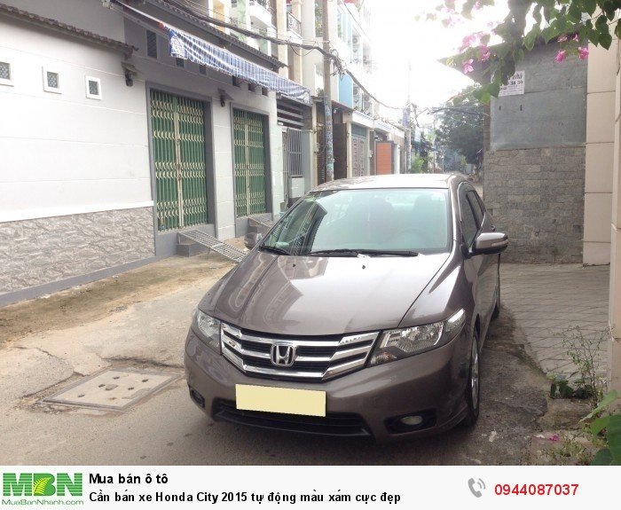 Cần bán xe Honda City 2015 tự động màu xám cực đẹp