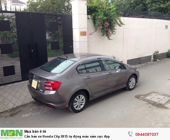 Cần bán xe Honda City 2015 tự động màu xám cực đẹp