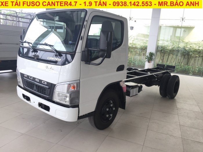 Xe tải Mitsubishi Fuso Canter4.7 tải trọng 1t9 1tan9, hỗ trợ vay mua xe 80%