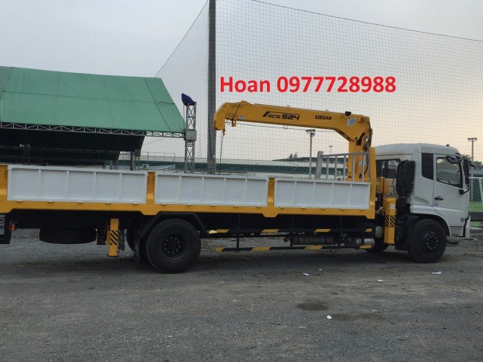 Xe Dongfeng B170 gắn cẩu Soosan SCS 524 6 tấn 4 đốt