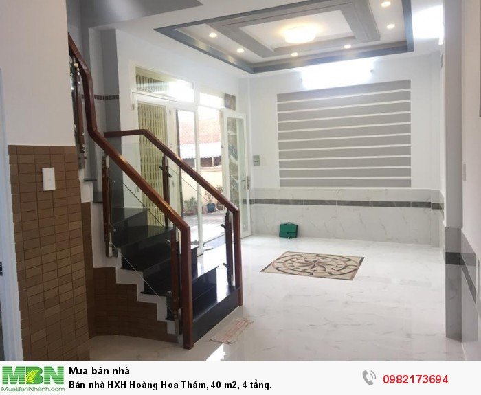 Bán nhà HXH Hoàng Hoa Thám, 40 m2, 4 tầng.