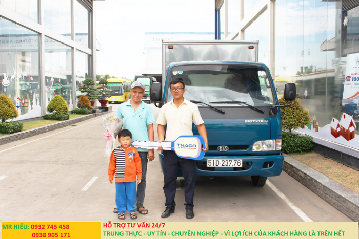 Giá xe tải thaco kia k165s tải trọng 2t4, 2t3. Đời mới 2017 hỗ trợ trả góp lãi sất ưu đãi