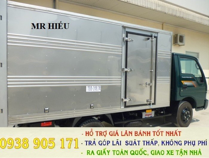 Giá xe tải thaco kia k165s tải trọng 2t4, 2t3. Đời mới 2017 hỗ trợ trả góp lãi sất ưu đãi