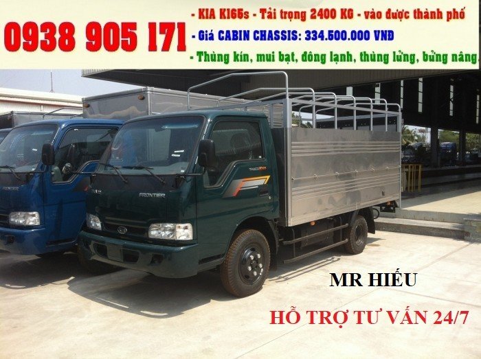 Xe tải 1t25, kia k2700ii (frontier 125), không hạ tải khi lên thùng