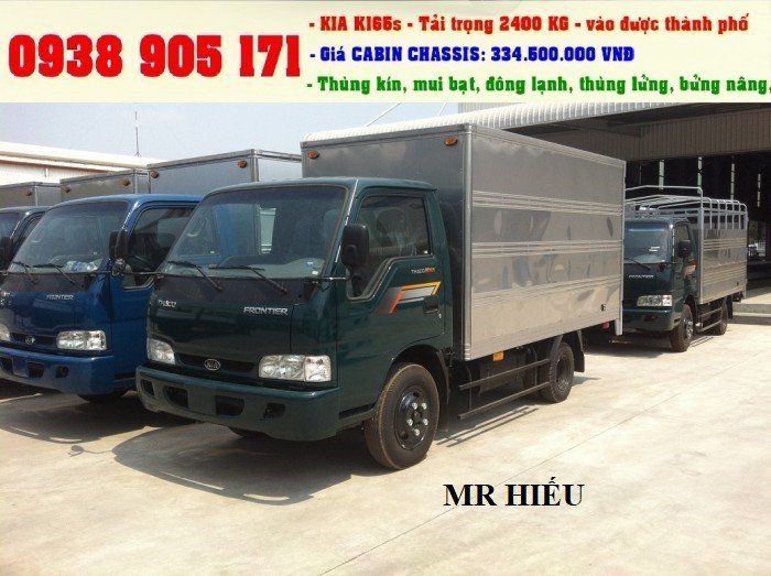 Xe tải 1t25, kia k2700ii (frontier 125), không hạ tải khi lên thùng