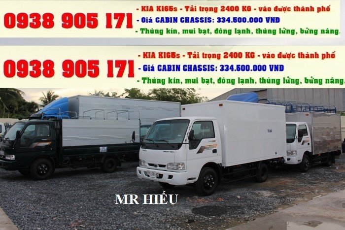 Xe tải 1t25, kia k2700ii (frontier 125), không hạ tải khi lên thùng