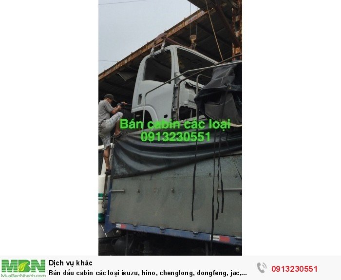 Bán đầu cabin các loại Isuzu, Hino, Chenglong, Dongfeng, Jac, Chiến Thắng, Howo