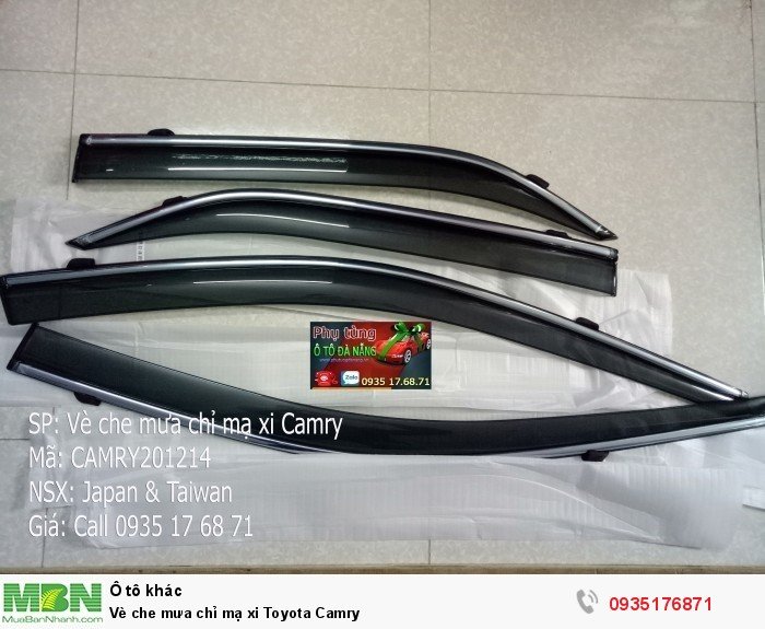 Vè che mưa chỉ mạ xi Toyota Camry