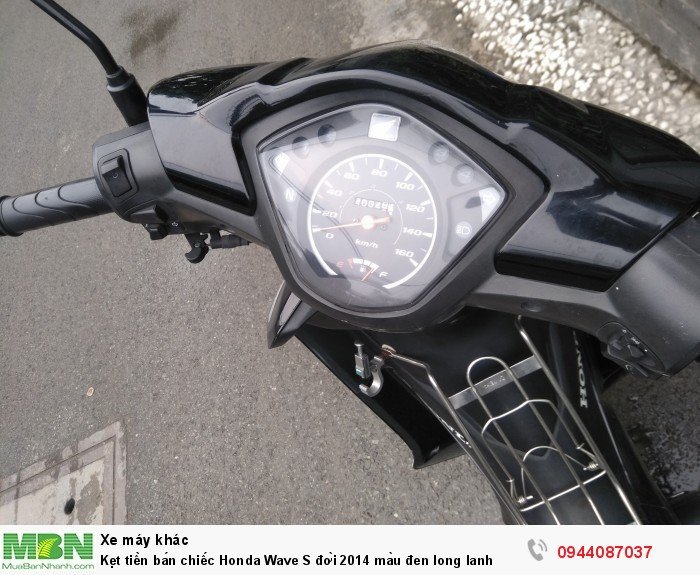 Kẹt tiền bán chiếc Honda Wave S đời 2014 màu đen long lanh