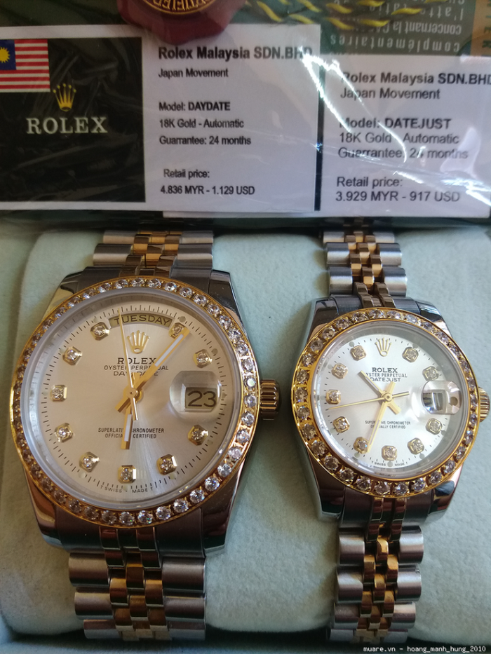 Rolex Malaysia, Omega, Tissot Thụy Sỹ fullbox 917USD giảm còn 255USD - 10