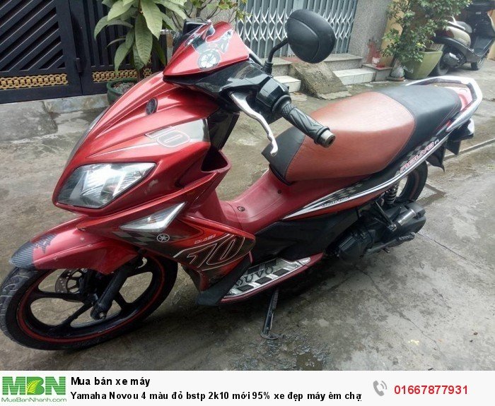 Yamaha Novou 4 màu đỏ bstp 2k10 mới 95% xe đẹp máy êm chạy nhẹ vọt lợi xăng máy mạnh