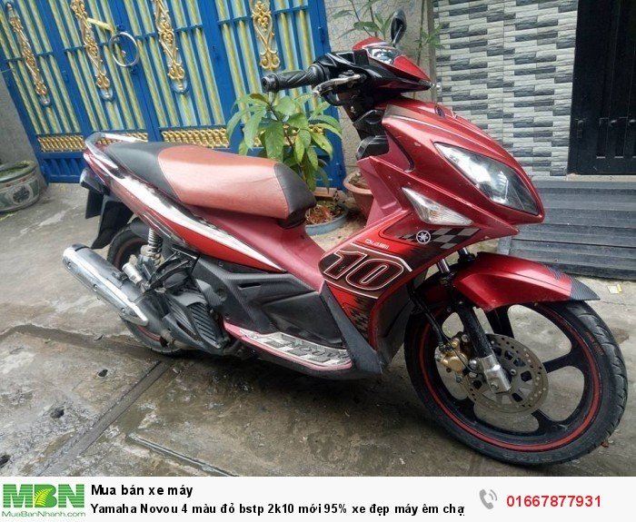 Yamaha Novou 4 màu đỏ bstp 2k10 mới 95% xe đẹp máy êm chạy nhẹ vọt lợi xăng máy mạnh