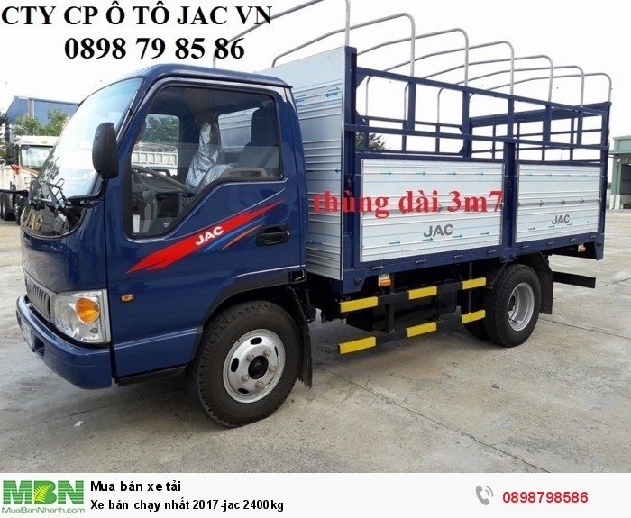 Xe bán chạy nhất 2017-jac 2400kg